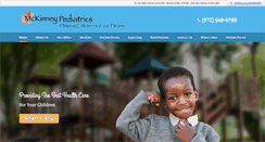 Desktop Screenshot of mckinneypediatrics.com